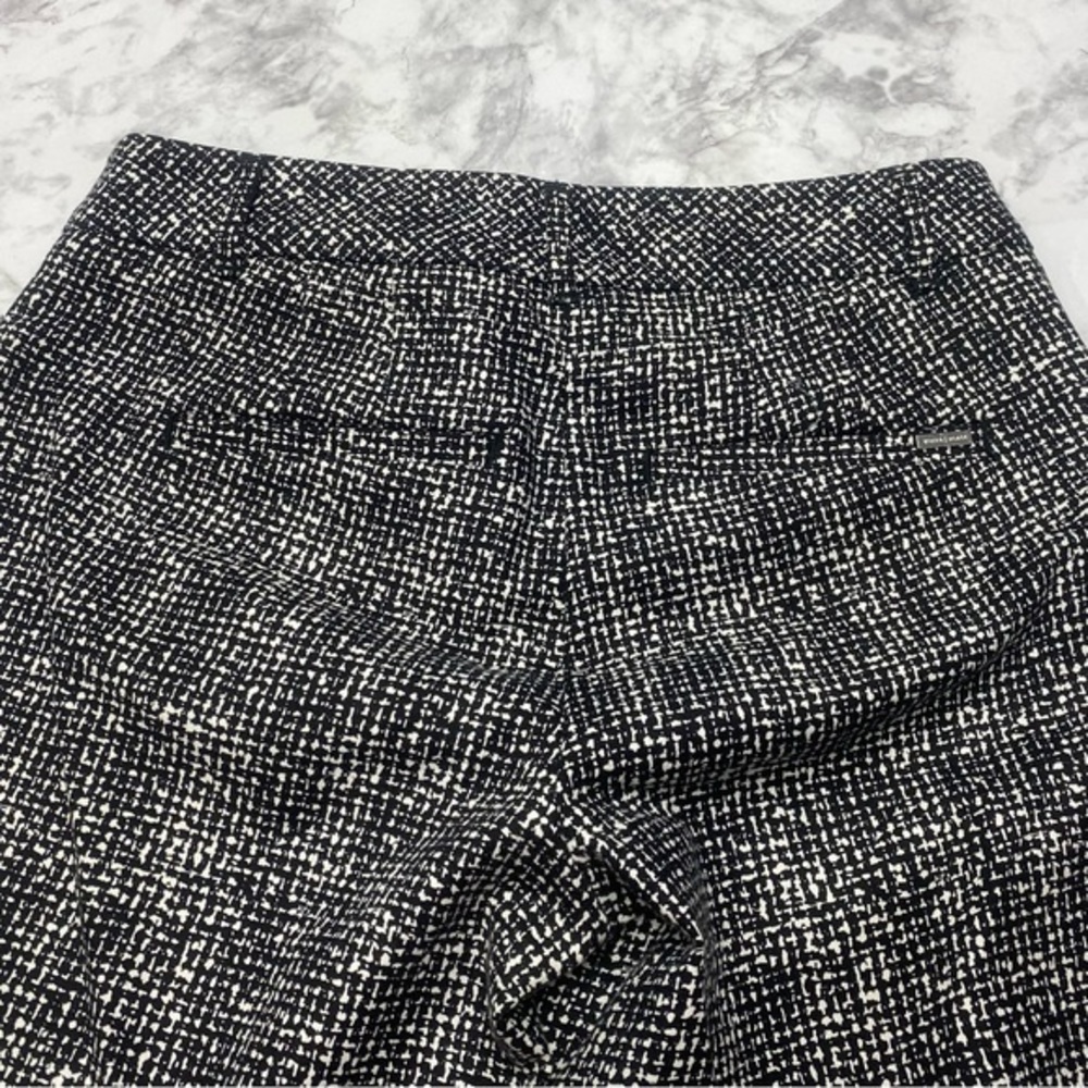 White House Black Market The Slim Ankle Pants Black and White Size 00R - Picture 7 of 11